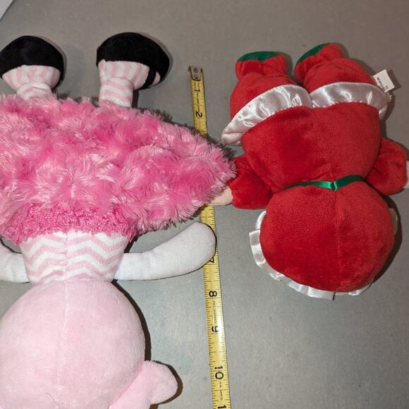 Vintage 3 Lot Plush Dolls Fisher Price Silly Sweet Musical Rattle Ballerina Pink - Picture 7 of 7